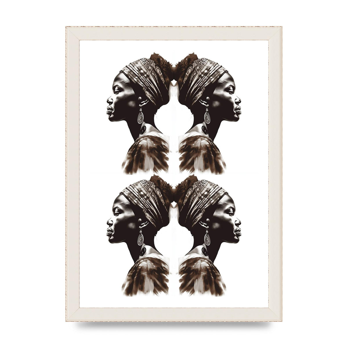 African Womans Profile with Cultural Depth