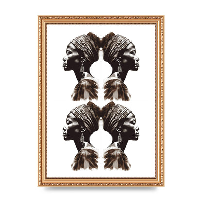 African Womans Profile with Cultural Depth