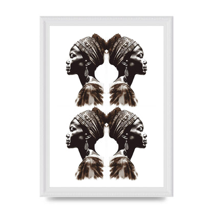 African Womans Profile with Cultural Depth