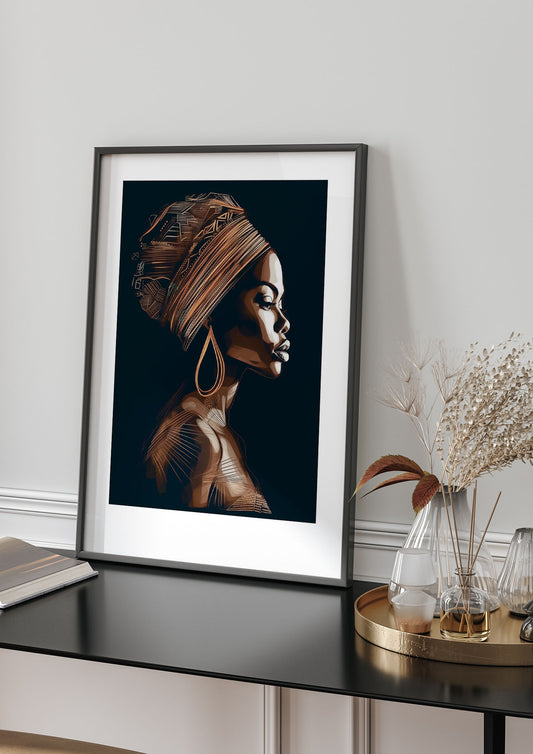 African Womans Rich Textured Form