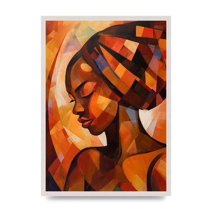 African Womans Warmth in Abstract