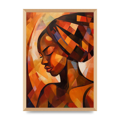 African Womans Warmth in Abstract