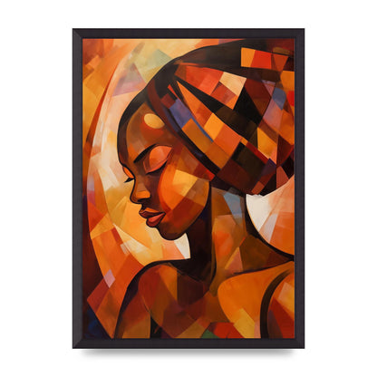 African Womans Warmth in Abstract