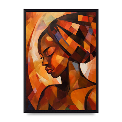 African Womans Warmth in Abstract