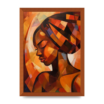African Womans Warmth in Abstract