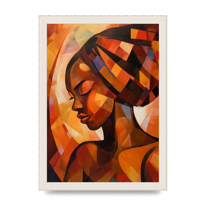 African Womans Warmth in Abstract