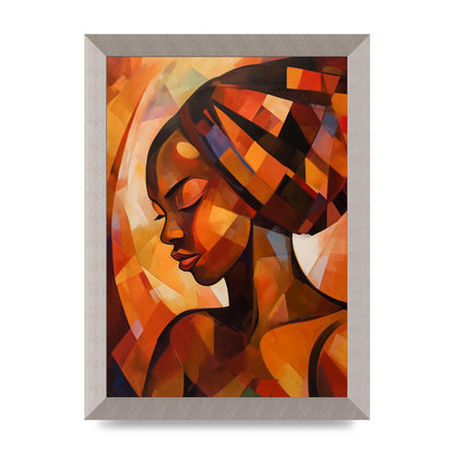 African Womans Warmth in Abstract