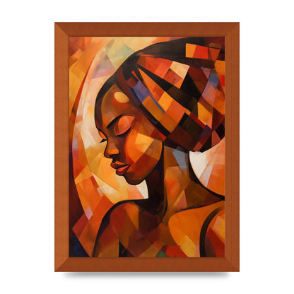 African Womans Warmth in Abstract