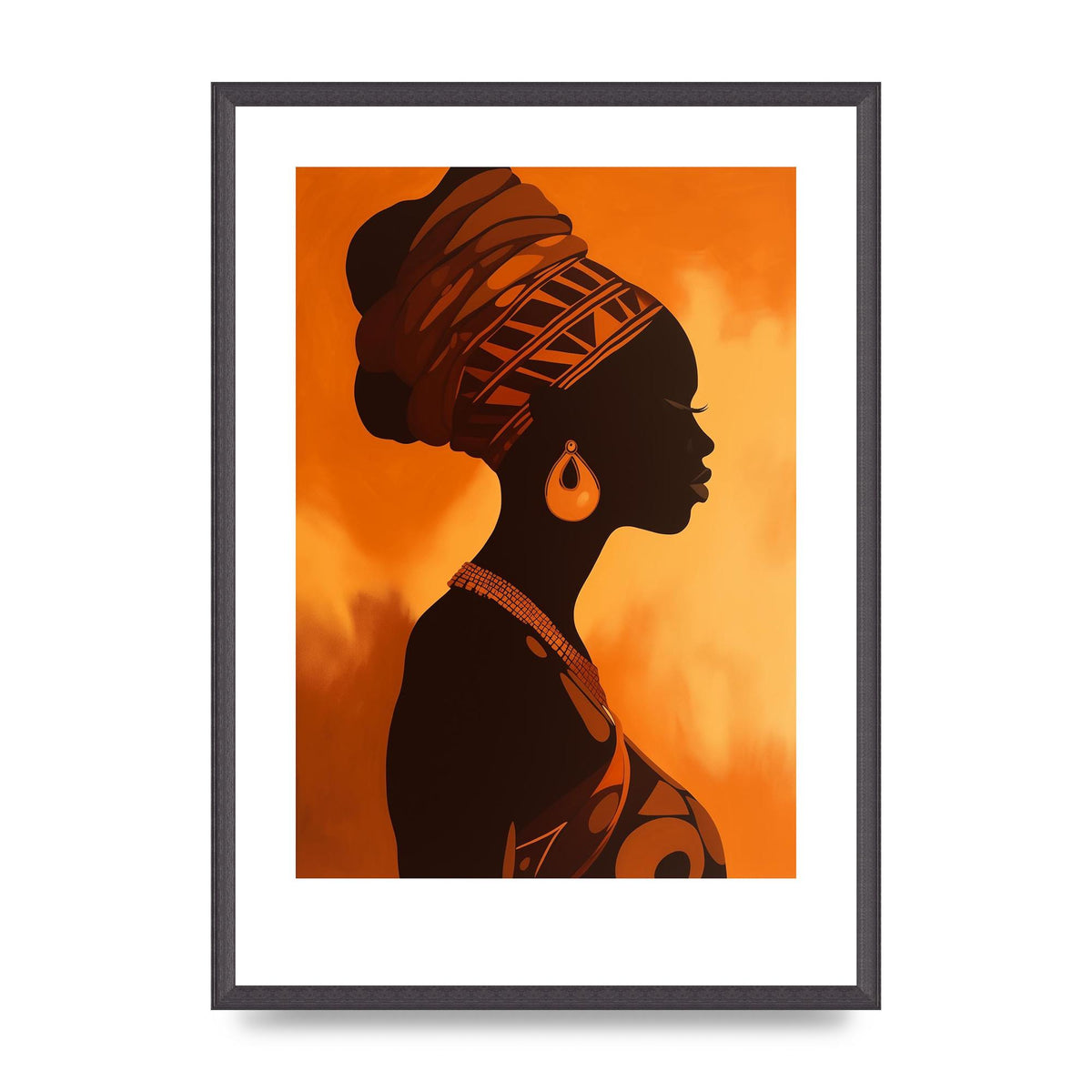 African Queen in Regal Contrast