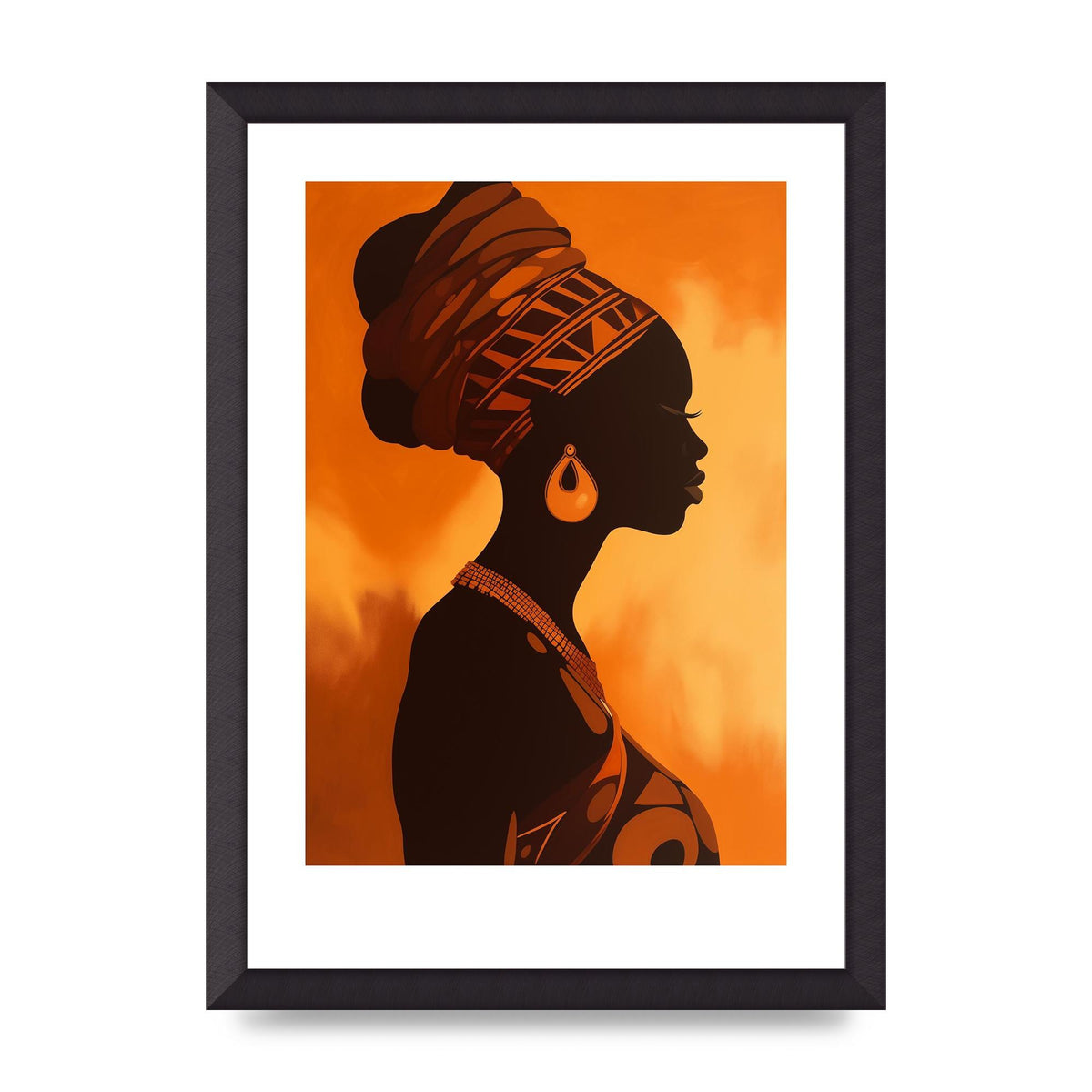 African Queen in Regal Contrast