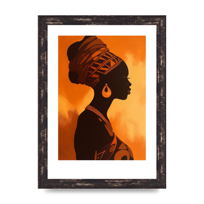 African Queen in Regal Contrast