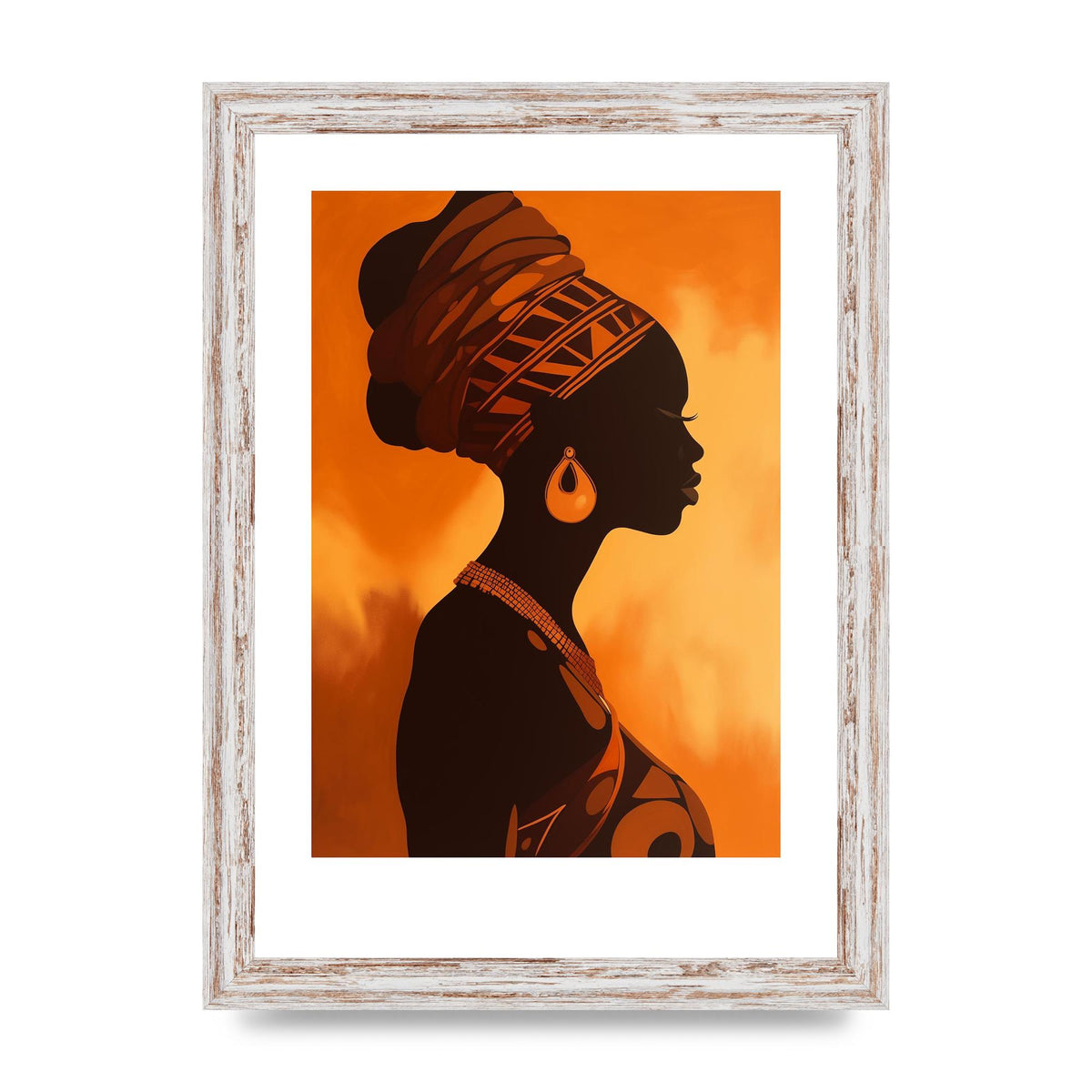 African Queen in Regal Contrast