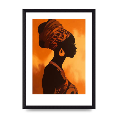 African Queen in Regal Contrast