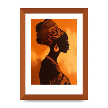 African Queen in Regal Contrast