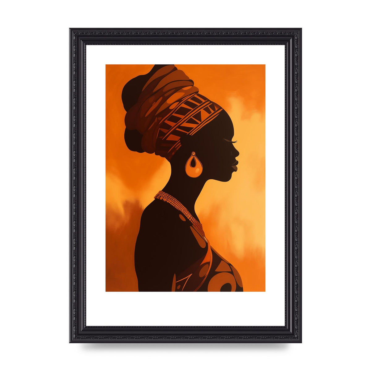 African Queen in Regal Contrast