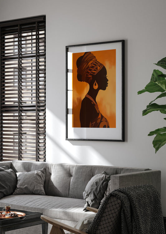 African Queen in Regal Contrast