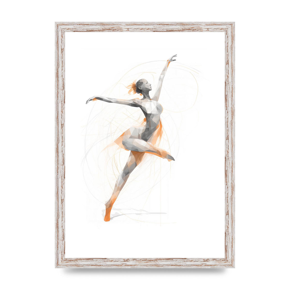 Womans Dance in Minimalist Strokes