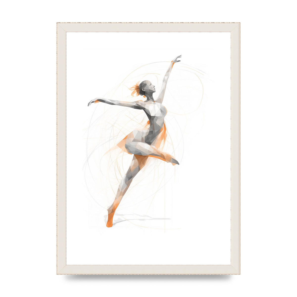 Womans Dance in Minimalist Strokes