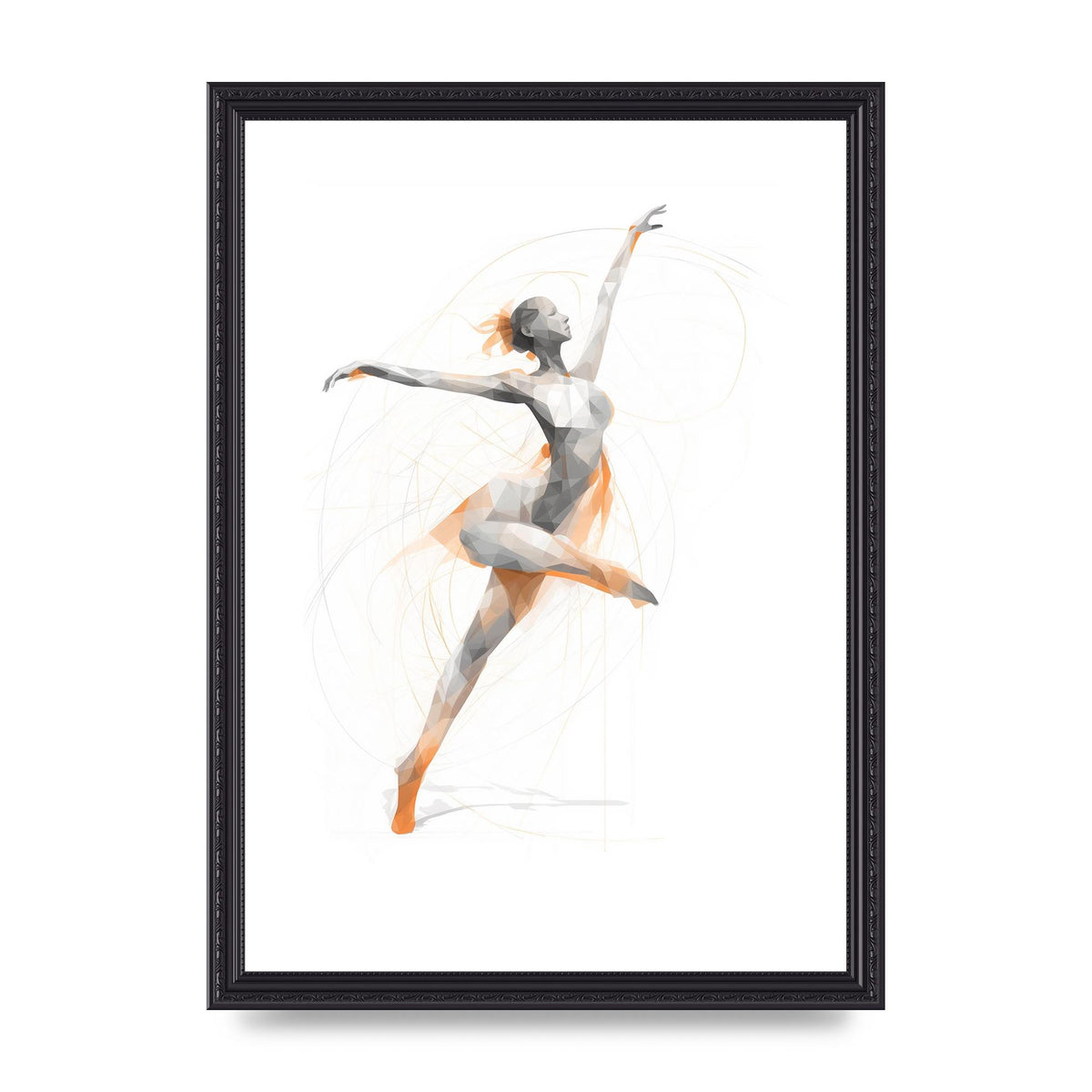 Womans Dance in Minimalist Strokes