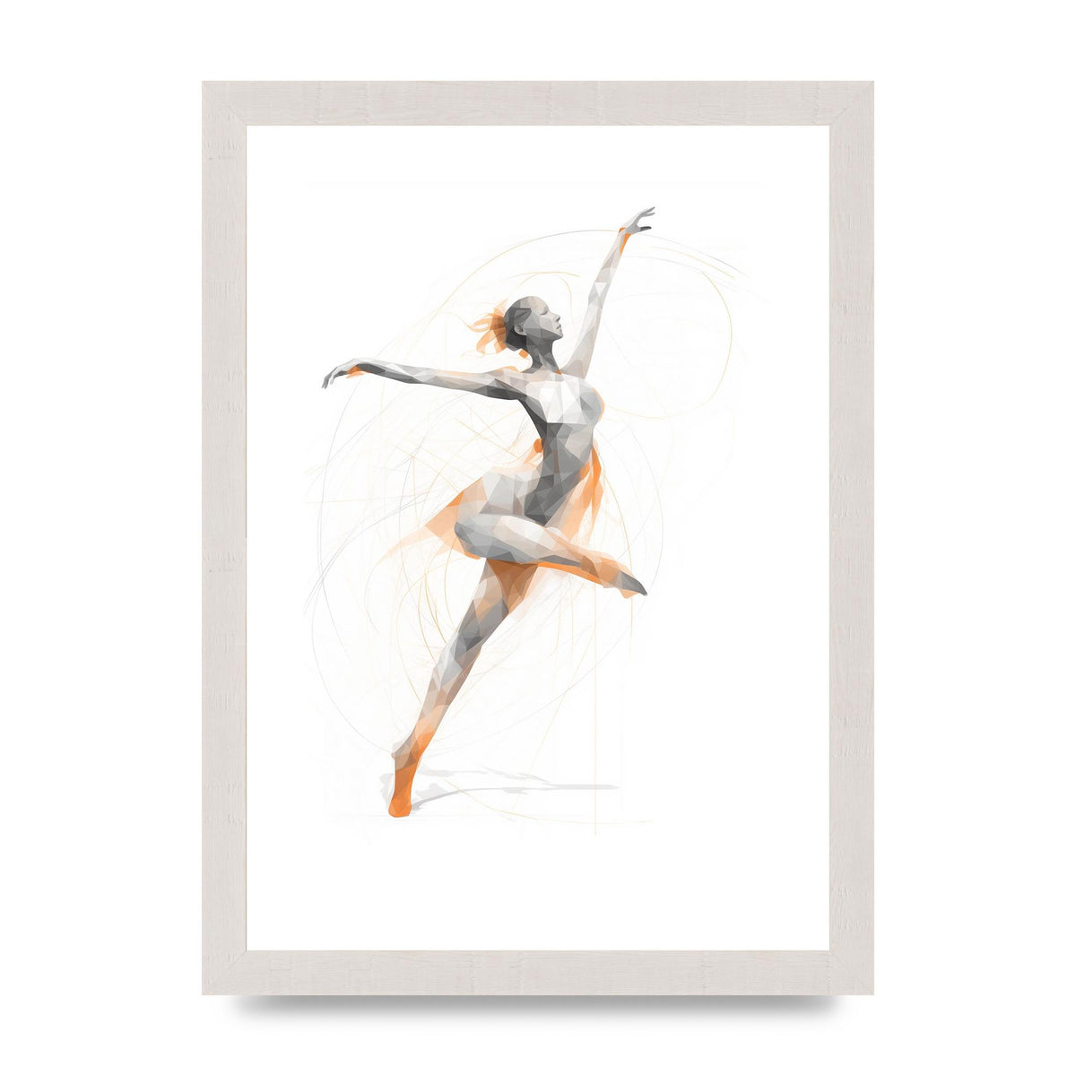 Womans Dance in Minimalist Strokes