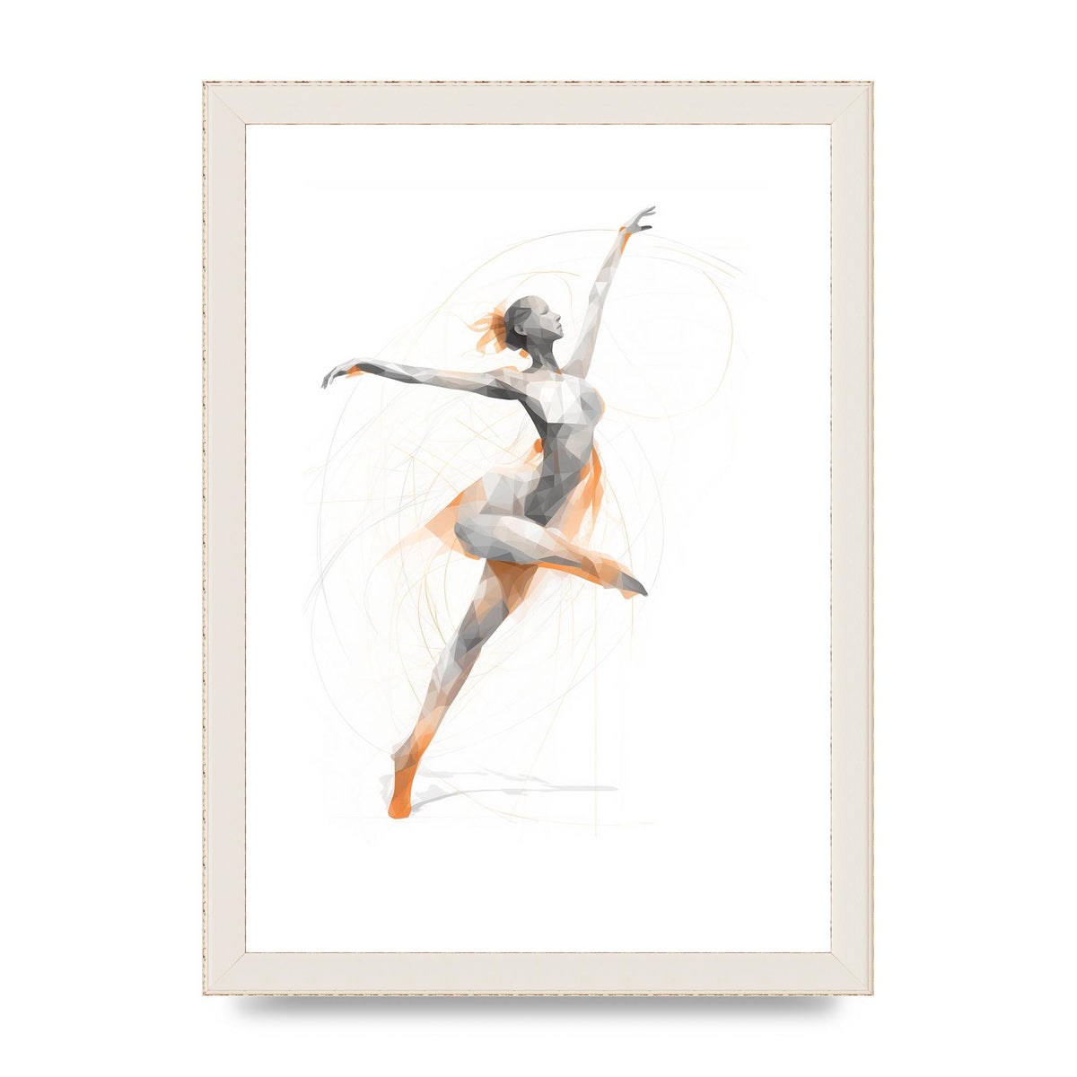 Womans Dance in Minimalist Strokes