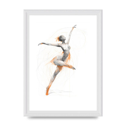Womans Dance in Minimalist Strokes