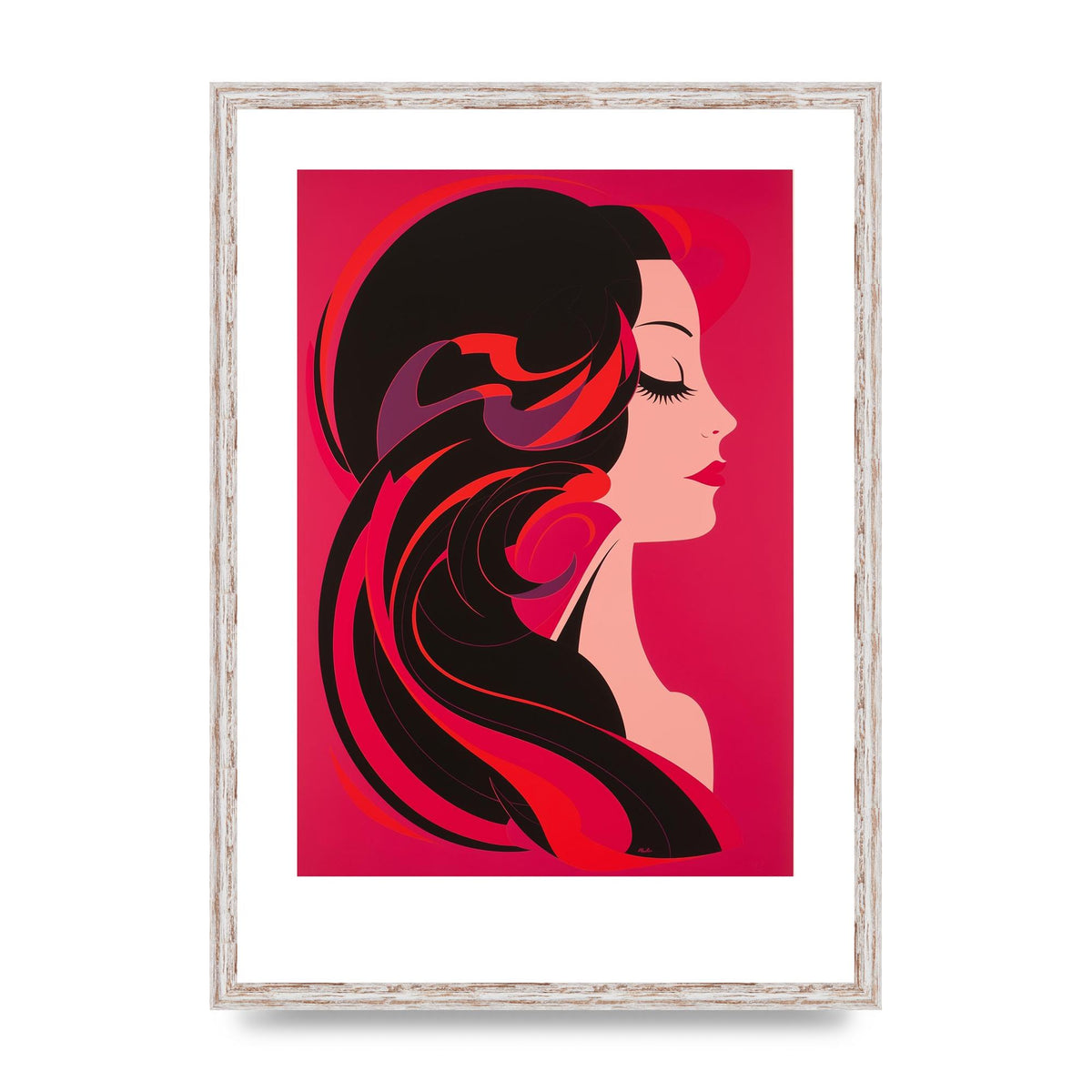 Woman in Hot Pink Curve