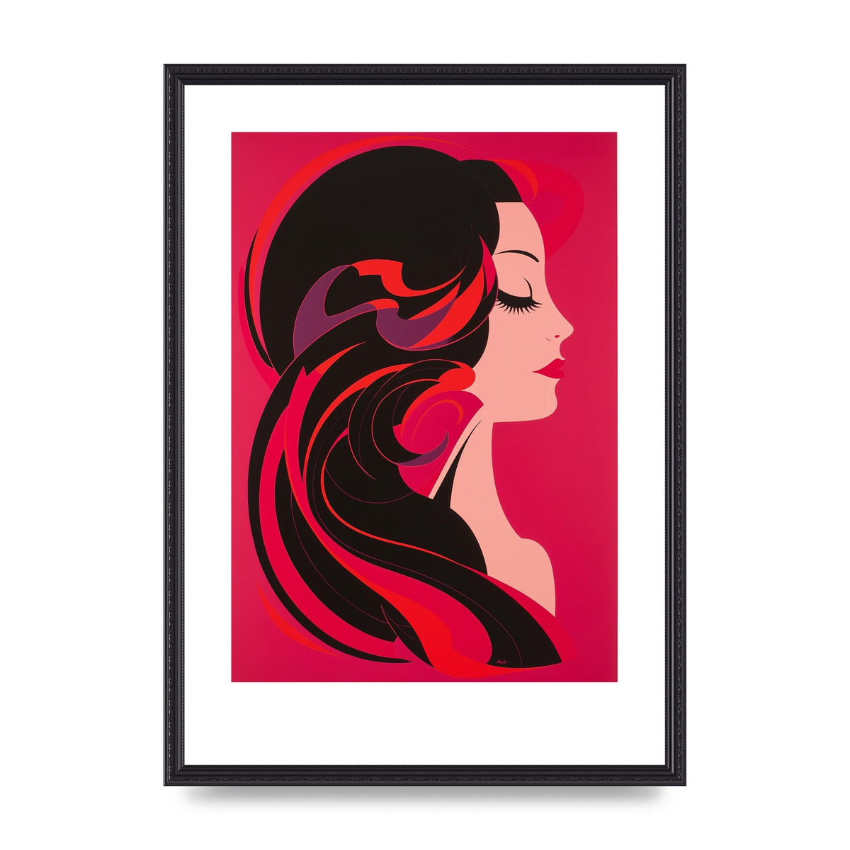 Woman in Hot Pink Curve
