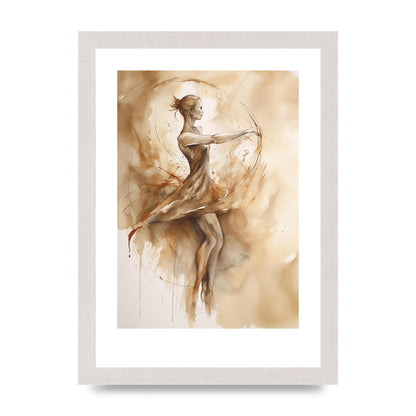 Ballet Dancers Elegance in Rustic Hues