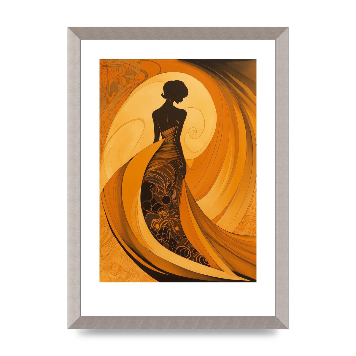 Bold Black on Warm Amber Narrative