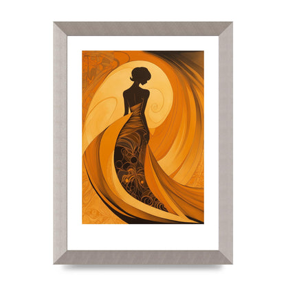 Bold Black on Warm Amber Narrative