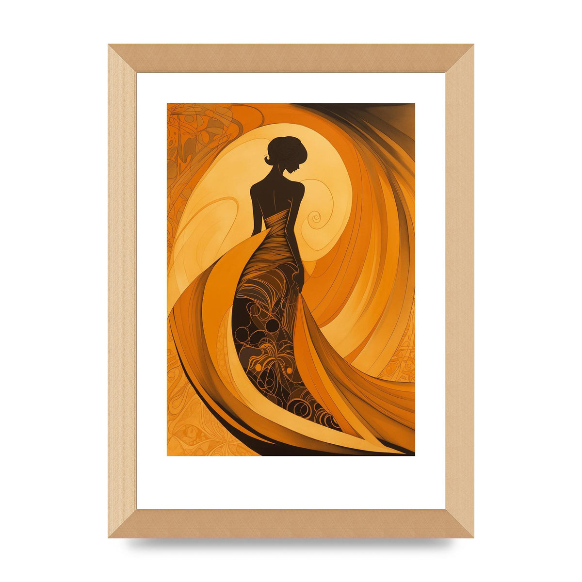 Bold Black on Warm Amber Narrative