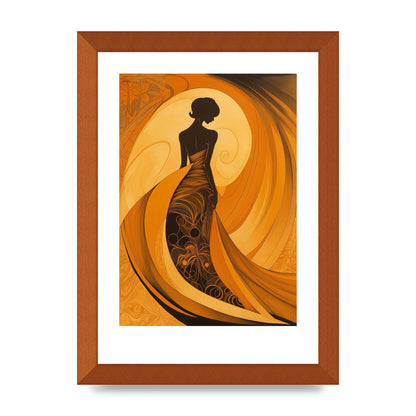 Bold Black on Warm Amber Narrative