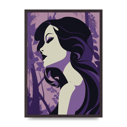 Black Silhouettes on Soothing Lilac