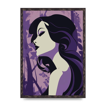 Black Silhouettes on Soothing Lilac
