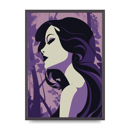 Black Silhouettes on Soothing Lilac