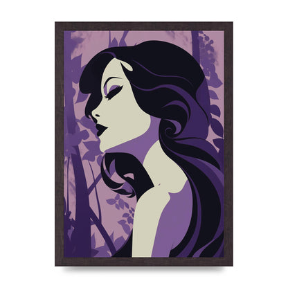 Black Silhouettes on Soothing Lilac