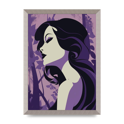 Black Silhouettes on Soothing Lilac