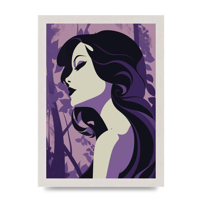 Black Silhouettes on Soothing Lilac
