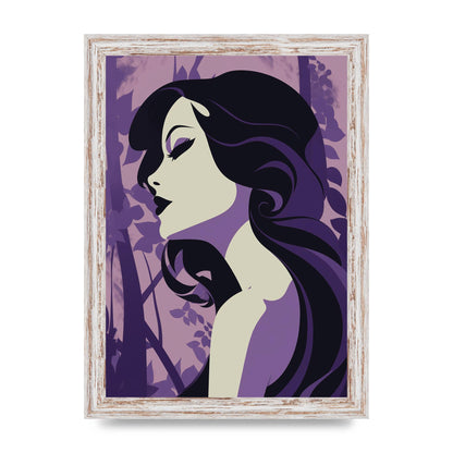 Black Silhouettes on Soothing Lilac