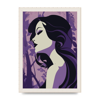 Black Silhouettes on Soothing Lilac