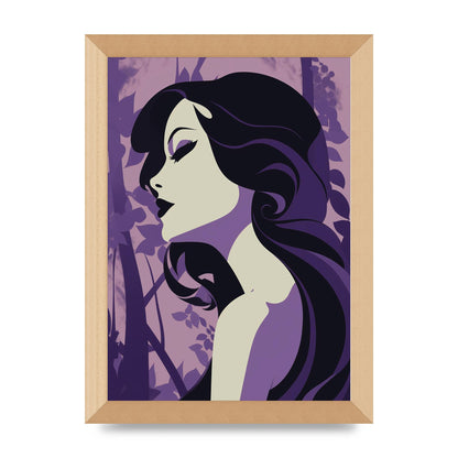 Black Silhouettes on Soothing Lilac