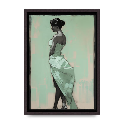 Shadows Dance on Serene Mint Green