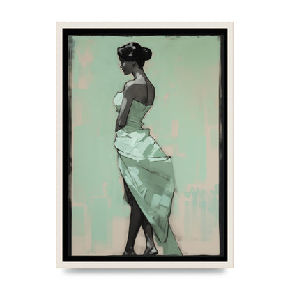 Shadows Dance on Serene Mint Green