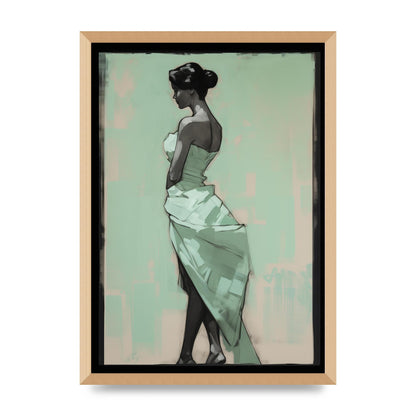 Shadows Dance on Serene Mint Green