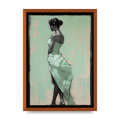 Shadows Dance on Serene Mint Green