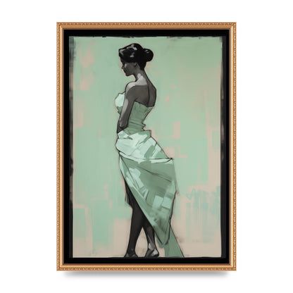 Shadows Dance on Serene Mint Green