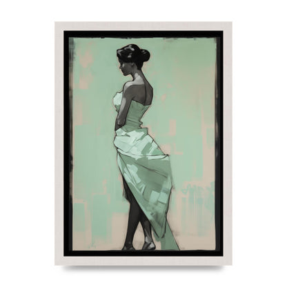 Shadows Dance on Serene Mint Green