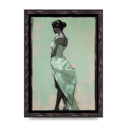 Shadows Dance on Serene Mint Green