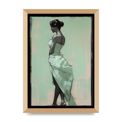 Shadows Dance on Serene Mint Green